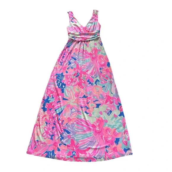 Lilly Pulitzer Sloane Playa Hermosa Sleeveless Maxi Dress Size M - Picture 2 of 12